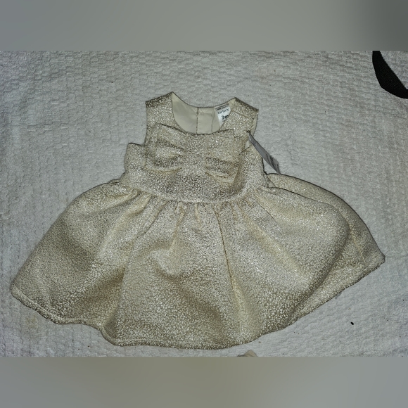 Carter's | Dresses | Nwt Carters Baby Girl Gold Dress 3 Mos | Poshmark